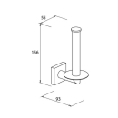 Roman Dietsche WC-Papierreserverollenhalter Quaruna