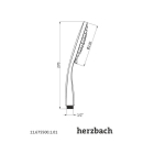 Herzbach LIVING SPA Handbrause 130mm Multifunktion Chrom
