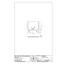 Schröder Rechteck Duschwanne Arenal E 110x80x2,5 cm weiß