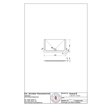 Schröder Rechteck Duschwanne Arenal E 120x70x2,5 cm weiß