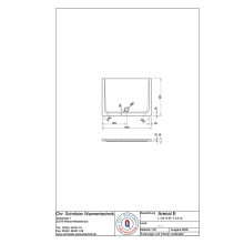Schröder Rechteck Duschwanne Arenal E 120x90x2,5 cm weiß