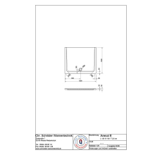 Schröder Rechteck Duschwanne Arenal E 120x100x2,5 cm weiß