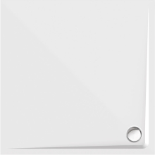 Schröder Viereck Duschwanne Arenal E 120x120x2,5 cm weiß