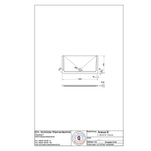 Schröder Rechteck Duschwanne Arenal E 140x70x2,5 cm weiß