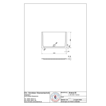 Schröder Rechteck Duschwanne Arenal E 140x90x2,5 cm weiß