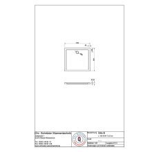 Schröder Rechteck Duschwanne Sito E 100x90x2,5 cm weiß
