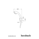 Herzbach MODENA Duo Wannenset 1250mm Chrom