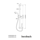 Herzbach MODENA Duo Wandstangenset 900mm Chrom