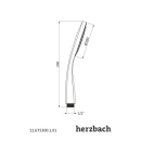 Herzbach LIVING SPA Handbrause 100mm nicht verstellbar Chrom