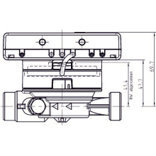 VoluMess VI Komfortversion – mit abnehmbarem Rechenwerk  Qn 1,5  1/2" 110 mm inklusive Eichung