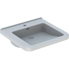 Geberit Waschtisch Renova Comfort unterfhb. m Hahnloch m ÜL 550x525mm weiß