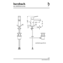 Herzbach NEO CASTELL WT-Einlochbatterie S-Size mit Ablauf...