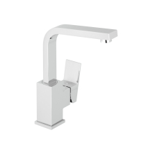 Herzbach NEO CASTELL WT-Einlochbatterie L-Size Griff seitl. ohne Ablauf Chrom