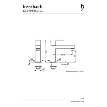 Herzbach NEO CASTELL Waschtisch-Standventil ohne Ablauf Chrom