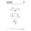 Herzbach NEO CASTELL Brausebatterie Aufputz Chrom