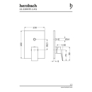 Herzbach NEO CASTELL Wannenbatterie Farbset Chrom