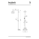 Herzbach LIVING SPA Duschsäule RB 200mm eckig...