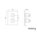 Herzbach LIVING Thermostat-Farbset 3 Verbraucher eckig...