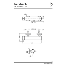 Herzbach DEEP Brausearmatur-Aufputz