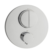 Herzbach LIVING PUSH Thermostat-Farbset 2 Verbraucher rund rund Chrom