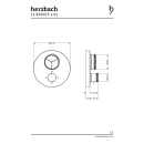 Herzbach LIVING PUSH Thermostat-Farbset 3 Verbraucher...
