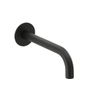 Herzbach DEEP BLACK Wandauslauf 240mm rund gewinkelt...