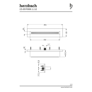 Herzbach LIVING SPA Schwall-Wandauslauf XL Aufputz...