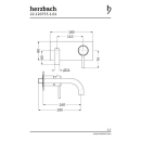 Herzbach NANO Waschtisch-Unterputzbatterie 160mm