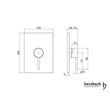 Herzbach NANO Brausebatterie Unterputz