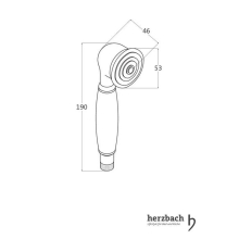 Herzbach LIVING SPA Retro Handbrause Chrom