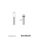 Herzbach LIVING SPA Retro Brauseschlauch Metall-Agraff...