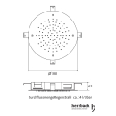 Herzbach LIVING SPA Deckeneinbau-Regenbrause...