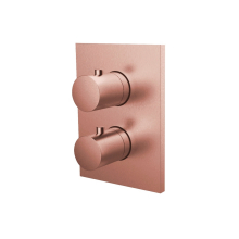 Herzbach LIVING Thermostat-Farbset 1 Verbraucher eckig rund Copper Steel