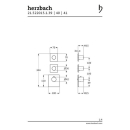 Herzbach LOGIC XL 2 TA-Farbset 3 Blenden eckig 3 Griffe...