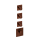 Herzbach LOGIC XL 3 TA-Farbset 4 Blenden eckig 4 Griffe rund Copper Steel