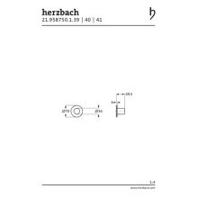 Herzbach LOGIC XL Vario Ab-/Umstellventil Blende rund Griff rund Copper Steel
