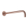 Herzbach LIVING SPA Wandarm 450mm 70 rund gewinkelt Copper Steel