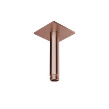 Herzbach LIVING SPA Deckenarm 100mm 70 eckig Copper Steel
