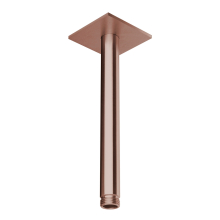 Herzbach LIVING SPA Deckenarm 200mm 70 eckig Copper Steel