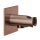 Herzbach LIVING SPA Anschlussbogen 70 mit Konushalter eckig Copper Steel