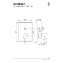Herzbach DESIGN iX PVD Wannenbatterie Farbset Black Steel