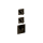 Herzbach LOGIC XL 2 TA-Farbset 3 Blenden eckig 3 Griffe rund Black Steel