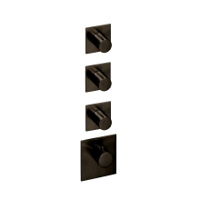 Herzbach LOGIC XL 3 TA-Farbset 4 Blenden eckig 4 Griffe rund Black Steel