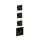 Herzbach LOGIC XL 3 TA-Farbset 4 Blenden eckig 4 Griffe rund Black Steel