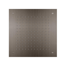 Herzbach LIVING SPA Deckeneinbau-Regenbrause 380x380mm Black Steel