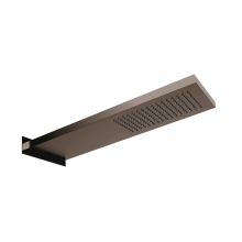 Herzbach LIVING SPA Wand-Regenbrause 537x165mm Black Steel