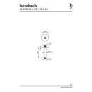 Herzbach LIVING SPA Deckenarm 100mm 70 rund Black Steel