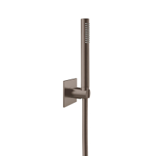 Herzbach LIVING SPA Wannenset Halter 70 eckig Stabhandbrause 1250mm Black Steel