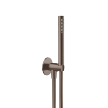 Herzbach LIVING SPA Wannenset ABG Halter 70 rund Stabhandbrause 1250mm Black Steel