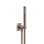 Herzbach LIVING SPA Wannenset ABG Halter 70 eckig Stabhandbrause 1250mm Black Steel